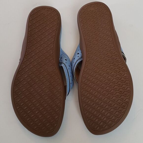 Women's light blue rubber sandals - Picture 6 of 7